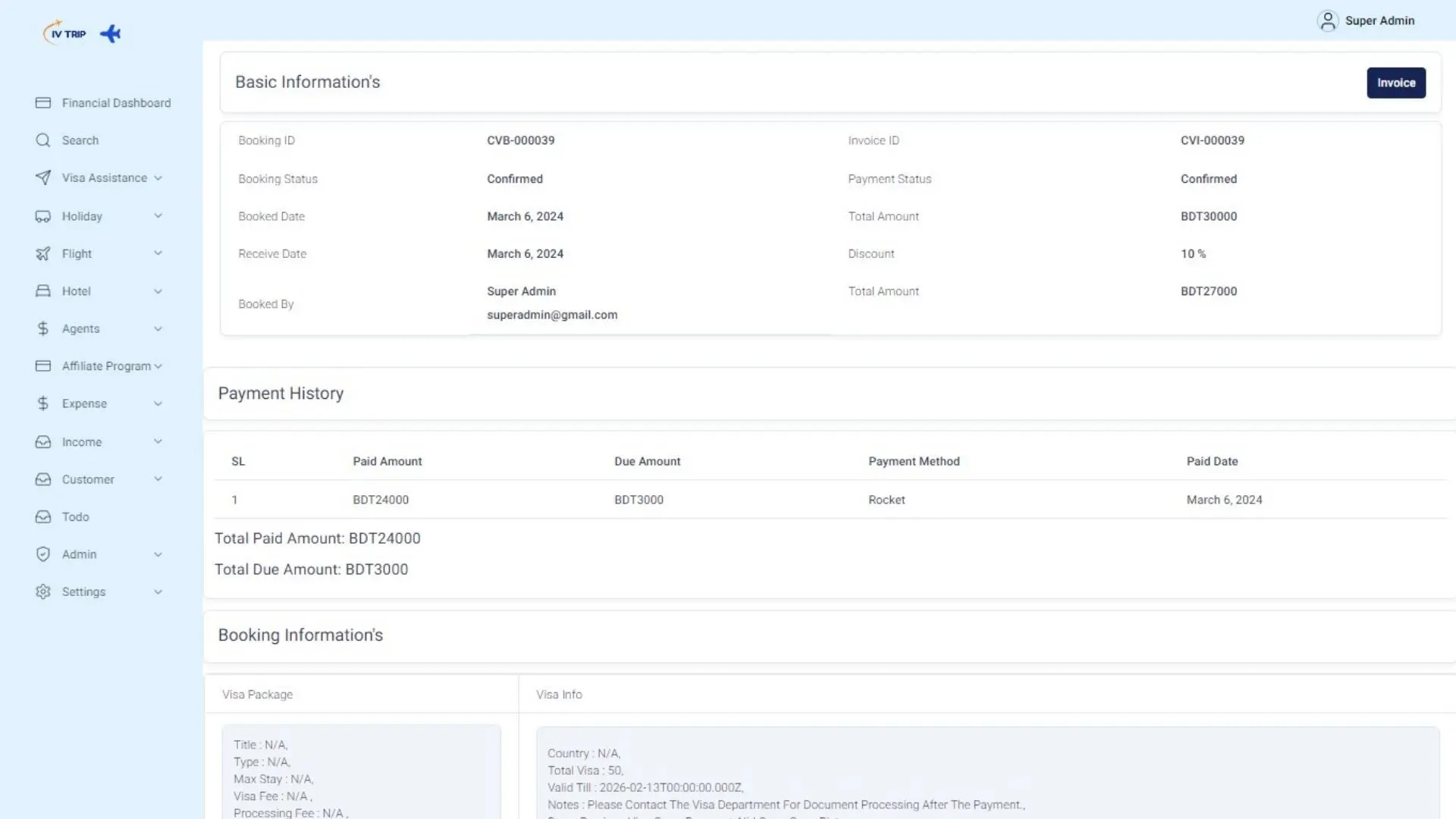 Accurate Tracking of Visa Usage Records 2