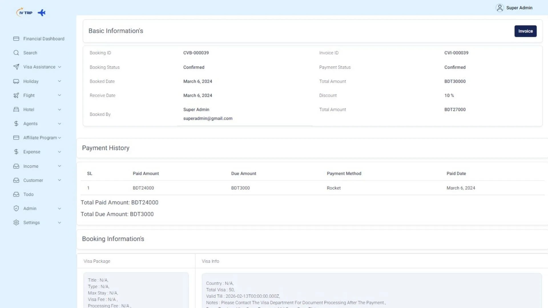 Accurate Tracking of Visa Usage Records 2