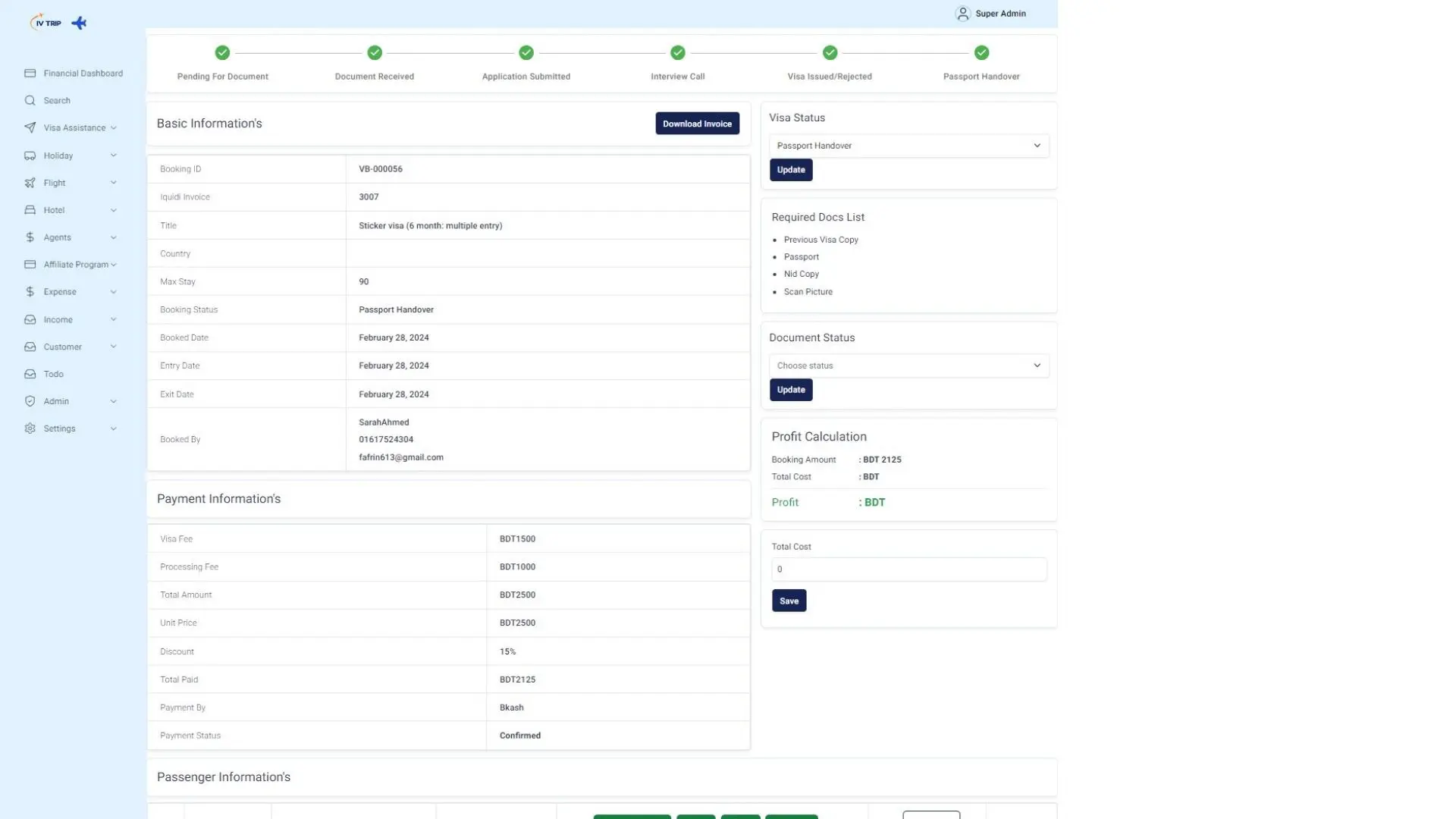 Streamlined Visa Application Status Tracking 1