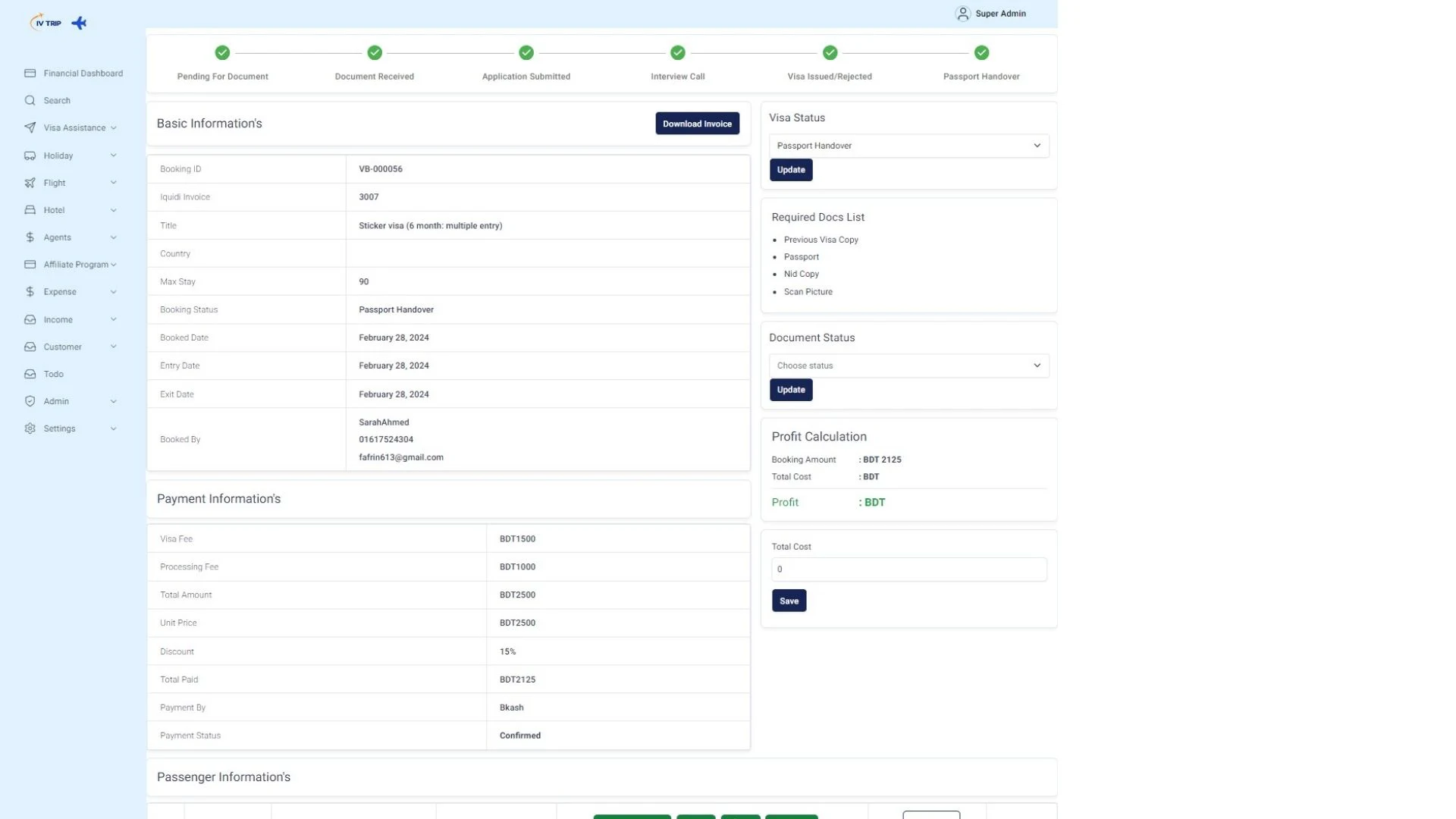 Streamlined Visa Application Status Tracking 1