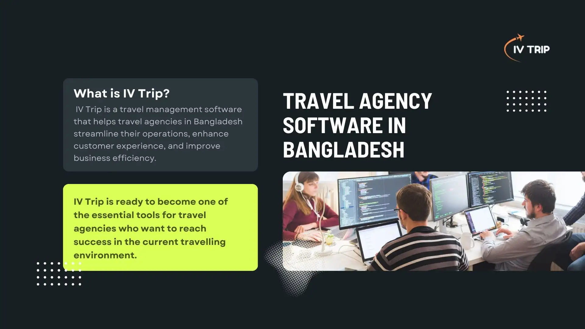 FAQs About IV Trip's Travel Agency Software